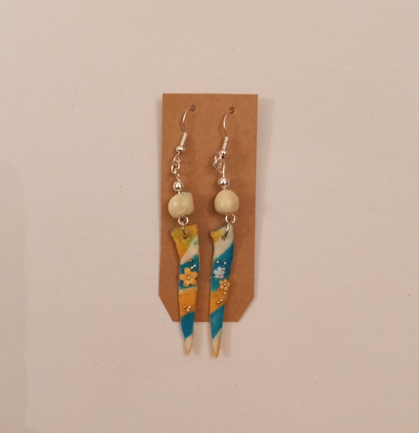 Clay Charm/Bead Earrings