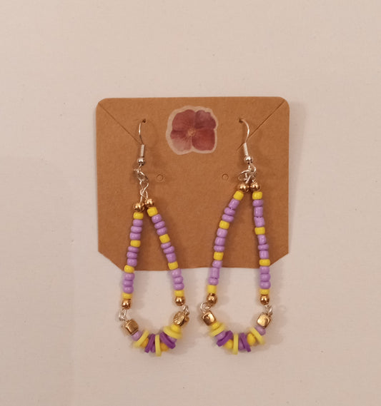 Glass/Clay Bead Earrings