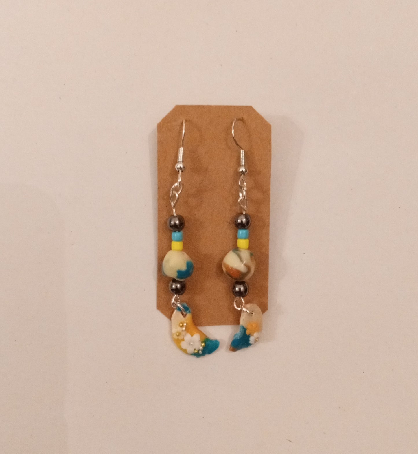 Clay Charm/Bead Earrings