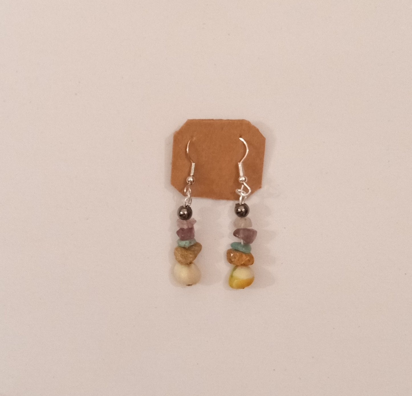 Clay Bead/Crystal Earrings