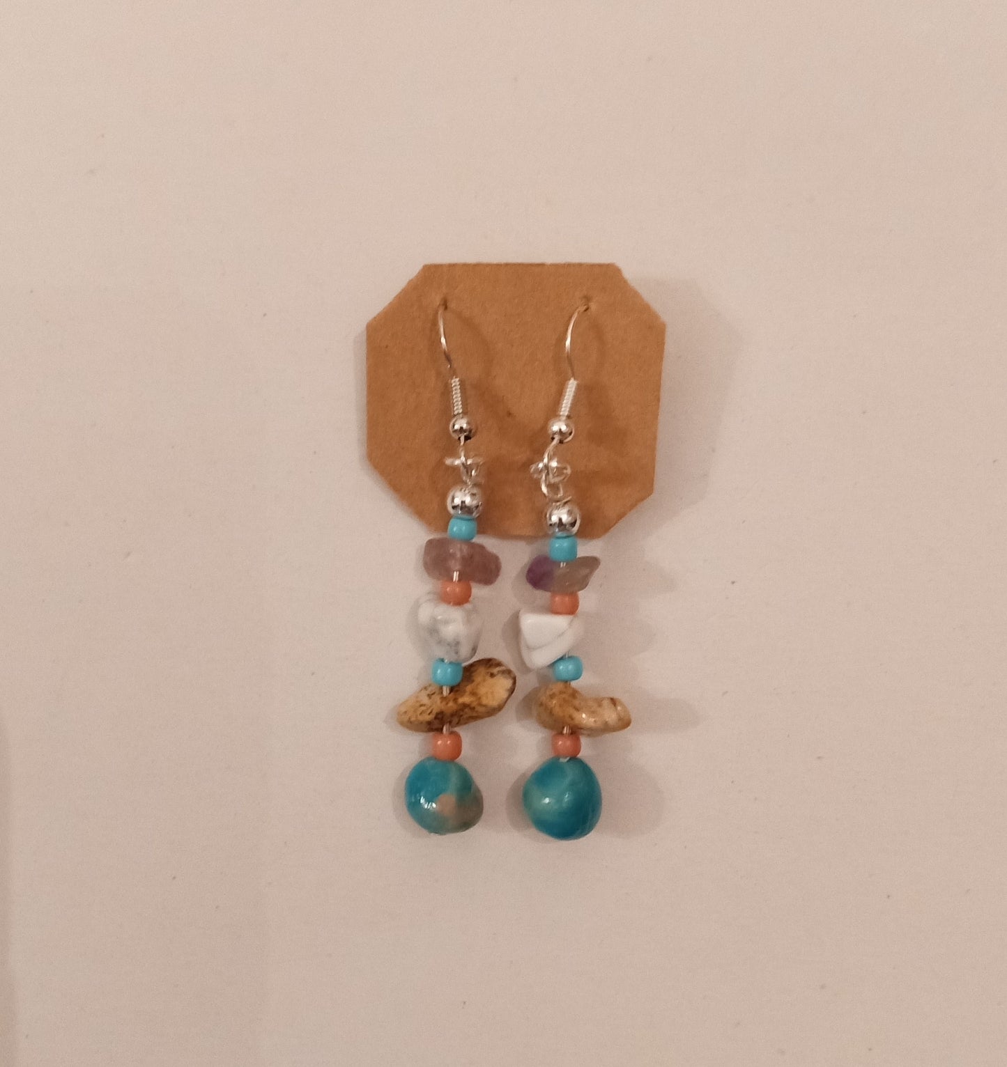 Clay Bead/Crystal Earrings