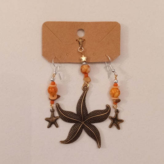 Starfish Theme Jewelry Set