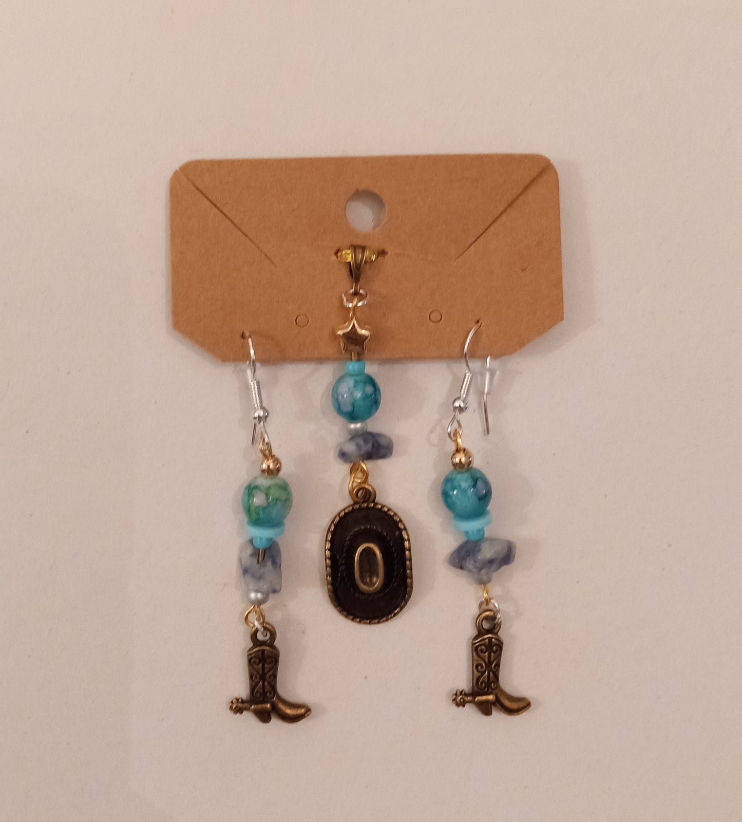 Cowboy Theme Jewelry Set