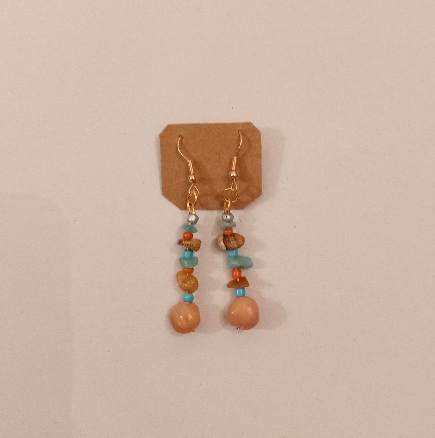 Clay Bead/Crystal Earrings