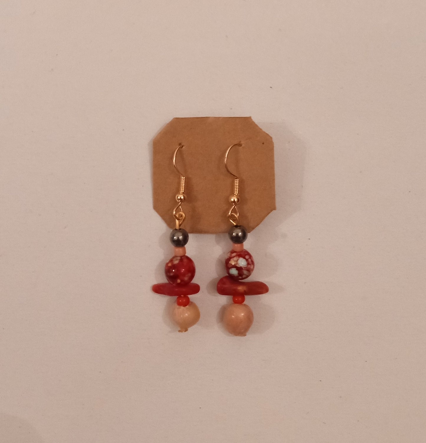 Clay/Assorted Bead Earrings