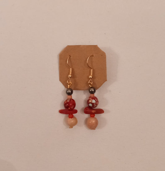 Clay/Assorted Bead Earrings