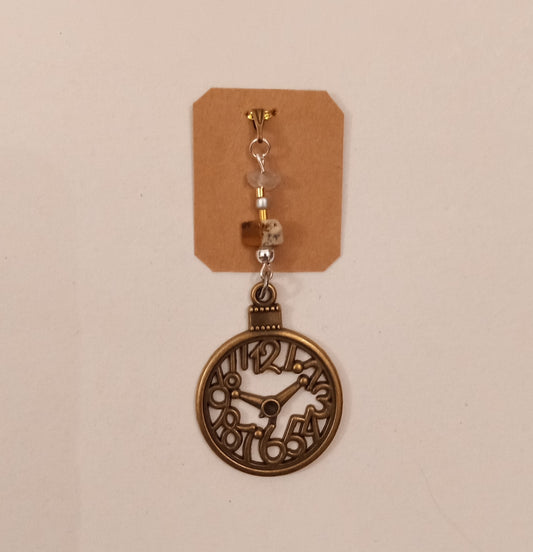 Watch/Clock Charm Bead Necklace Pendant