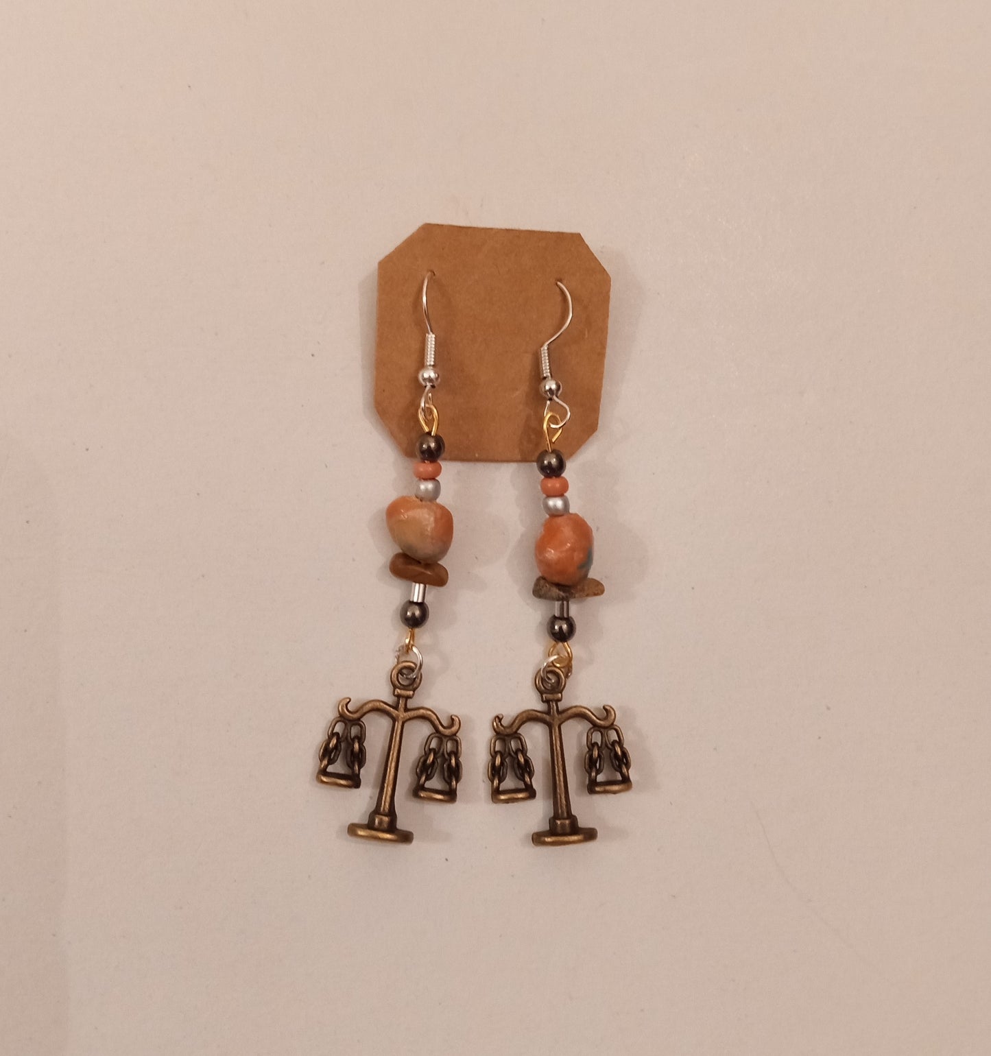 Candelabra Charm Bead Earrings