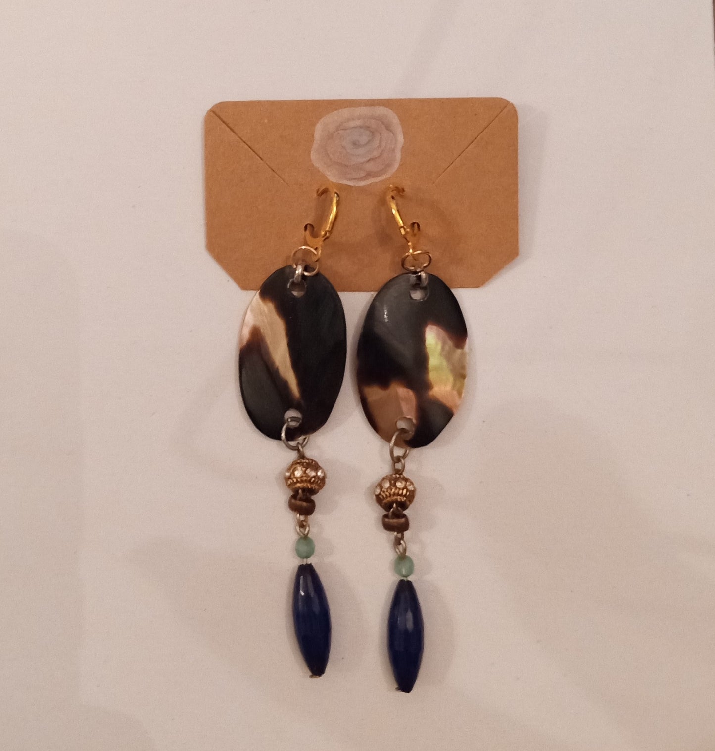 Shell/Reversible Bead Earrings