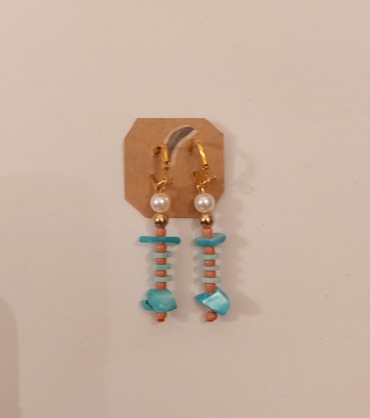 Bead Clay/Crystal Earrings