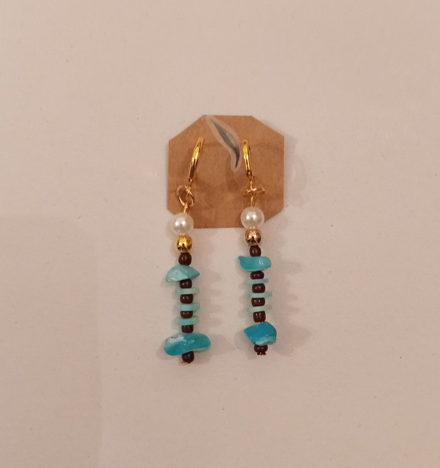 Bead Clay/Crystal Earrings