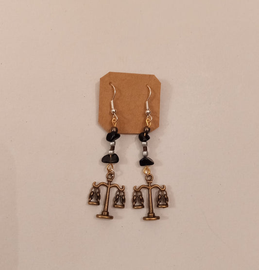 Candelabra Charm Bead Earrings