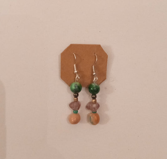 Clay/Assorted Bead Earrings