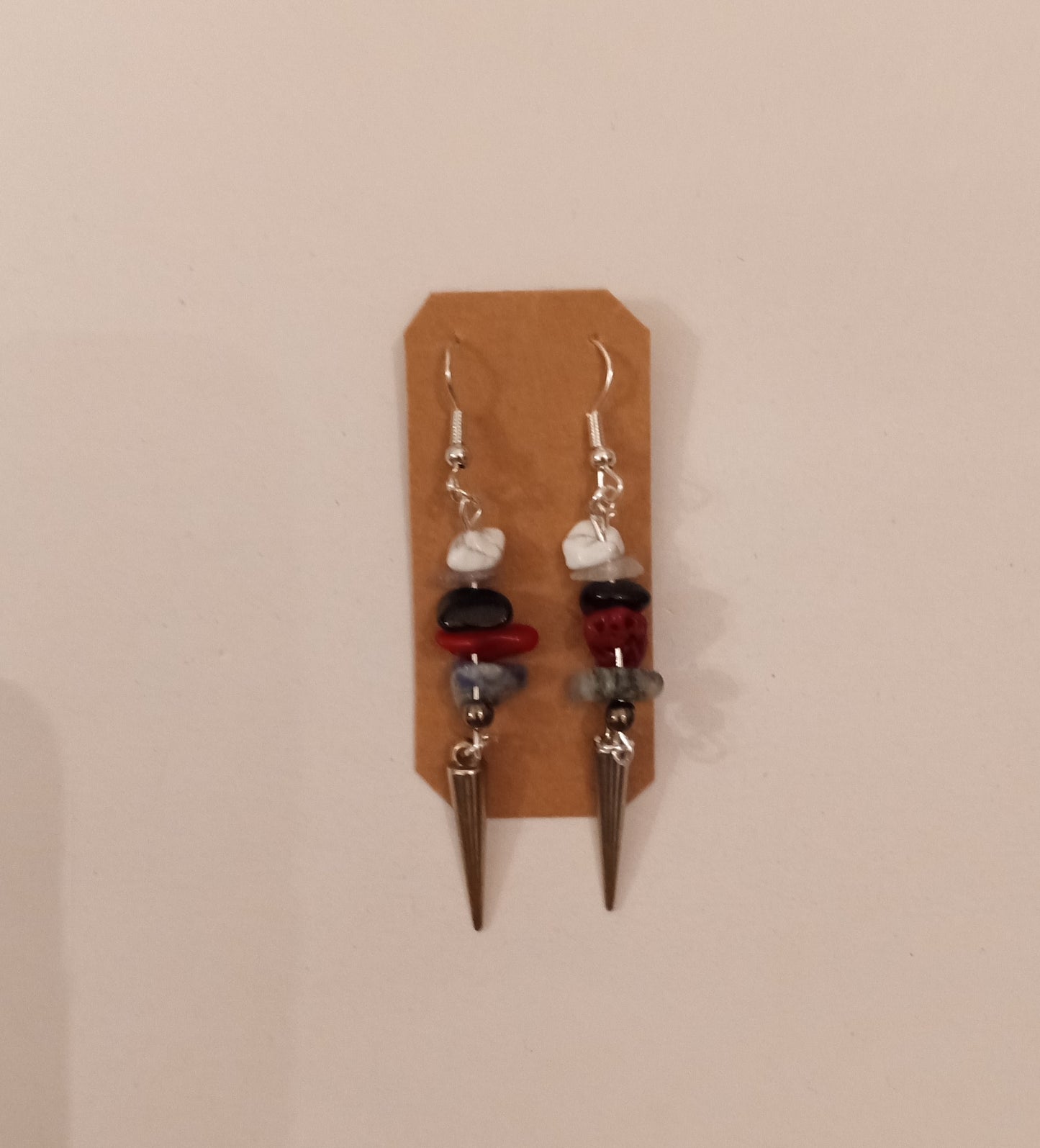 Crystal Stone Charm Earrings