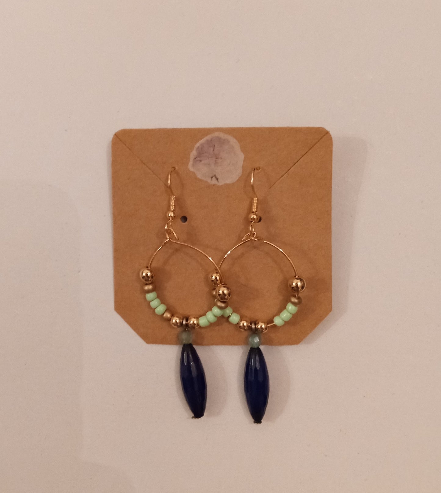 Circular Beaded Earrings