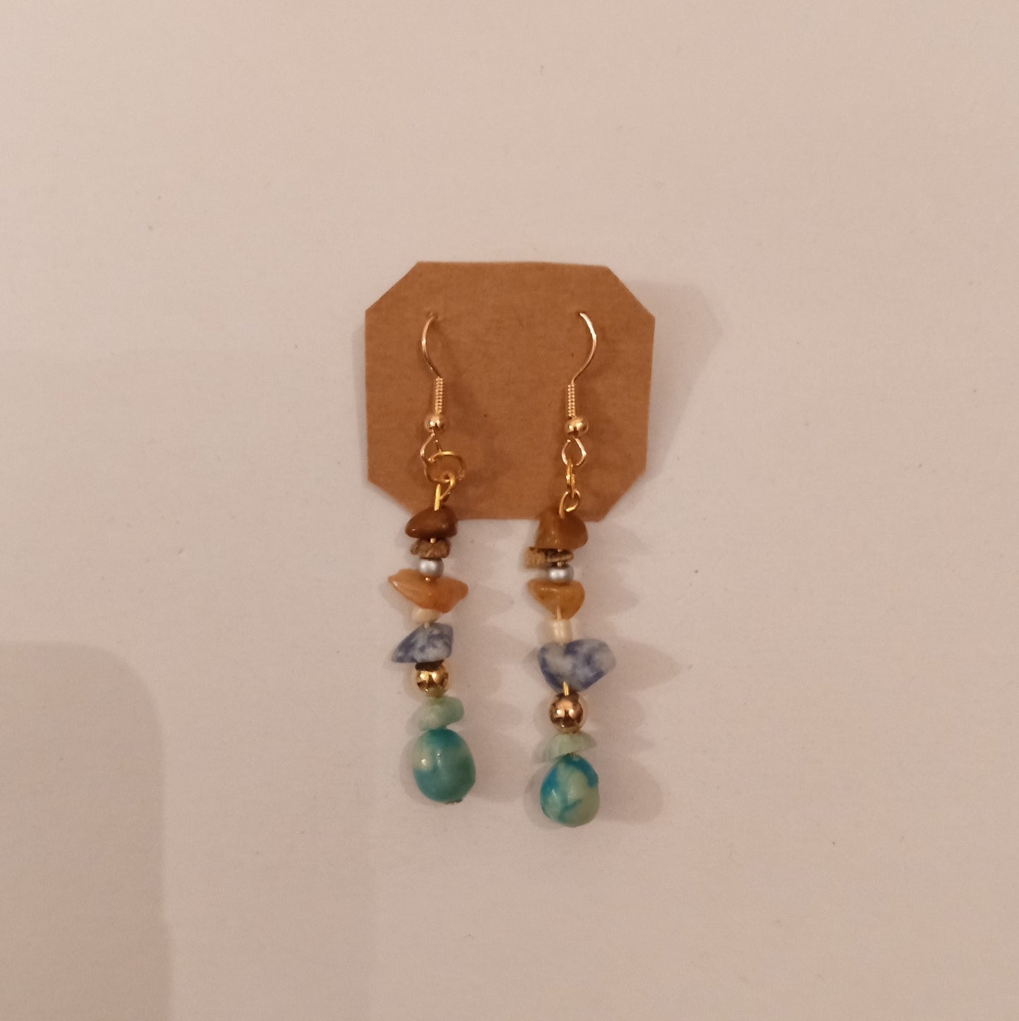 Clay Bead/Crystal Earrings